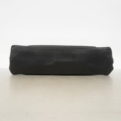 Chanel Shoulder Bag Caviar Leather Black Gold — view 3