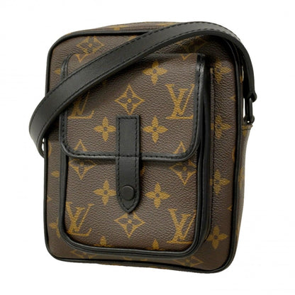 Louis Vuitton Shoulder Bag Monogram Macassar Christopher Wearable Wallet Brown