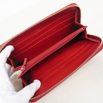Gucci Wallet Interlocking Leather Red Gold — view 3