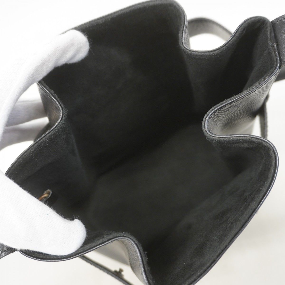 Louis Vuitton Shoulder Bag Epi Sac Depot Noir — view 4