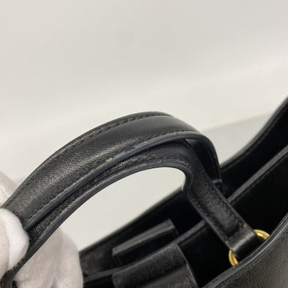 Gucci Tote Horsebit Leather Black Gold 2-Way — view 7