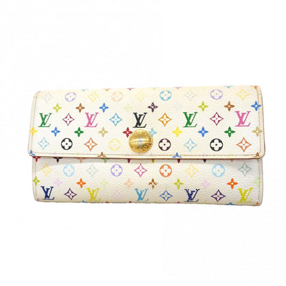 Louis Vuitton Wallet Monogram Multicolor Portefeuille Sarah Blanc Rich