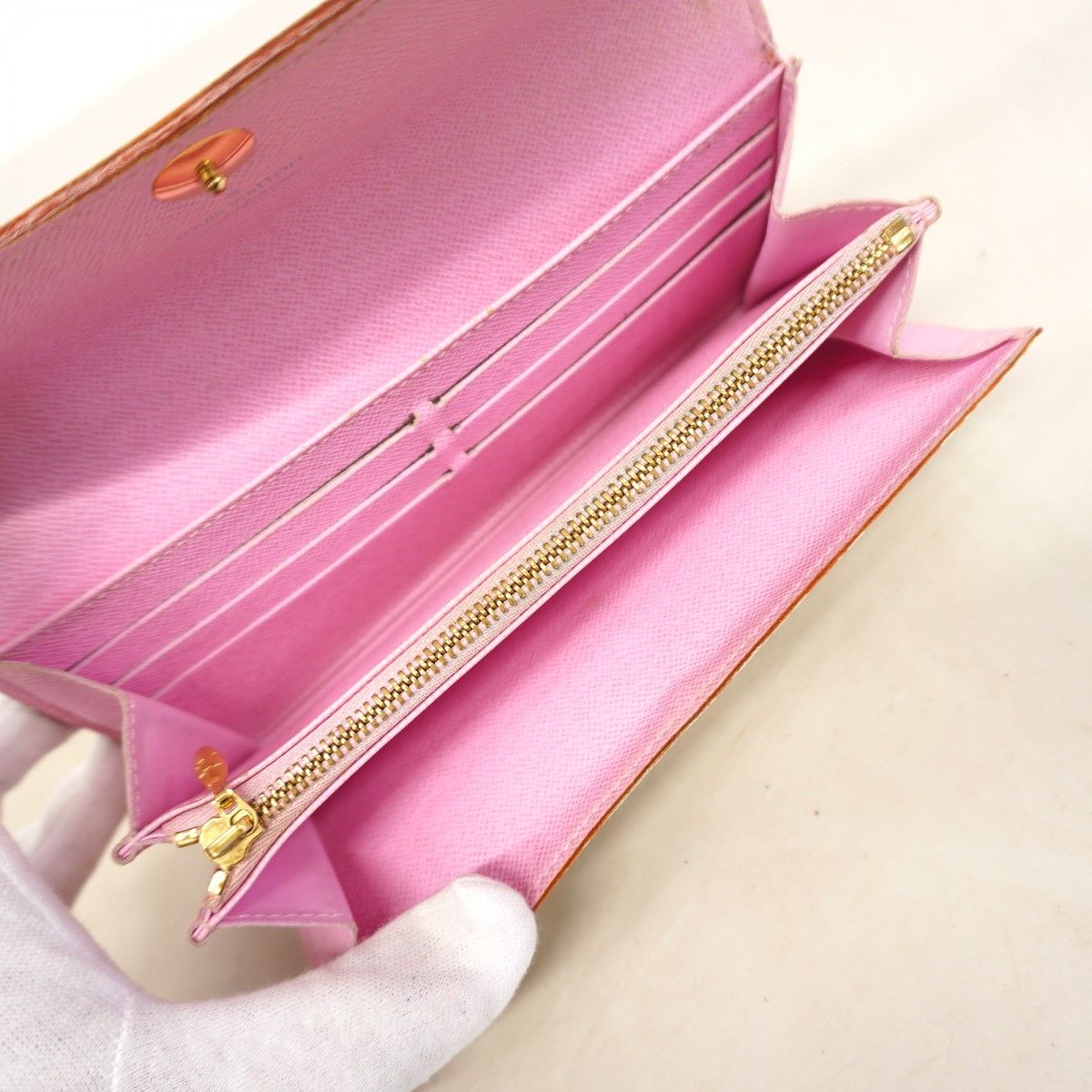 Louis Vuitton Wallet Monogram Multicolor Portefeuille Sarah Blanc Rich — view 3