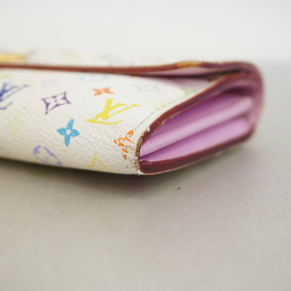 Louis Vuitton Wallet Monogram Multicolor Portefeuille Sarah Blanc Rich — view 6