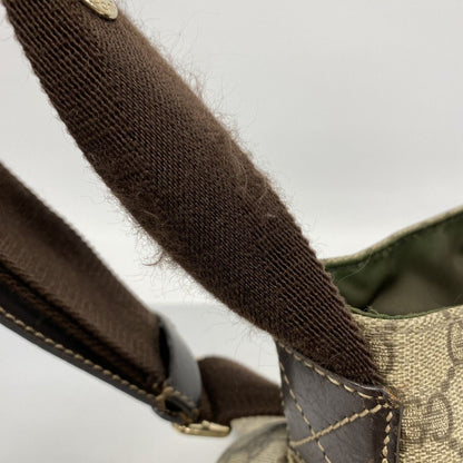 Gucci Shoulder Bag GG Supreme Brown Gold — view 8