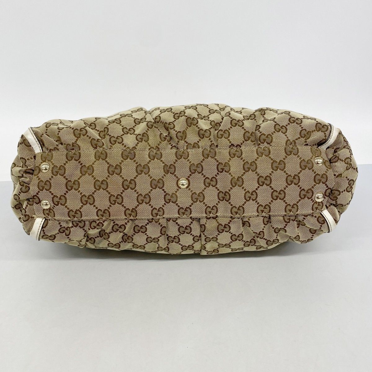 Gucci Tote GG Canvas Brown Gold — view 3