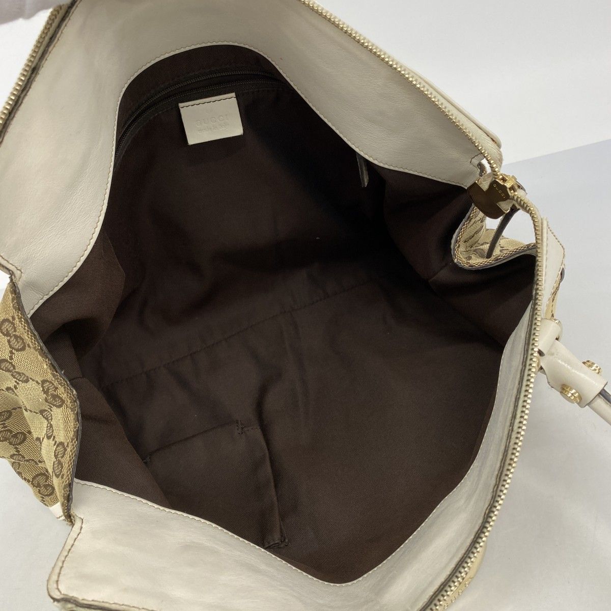 Gucci Tote GG Canvas Brown Gold — view 4