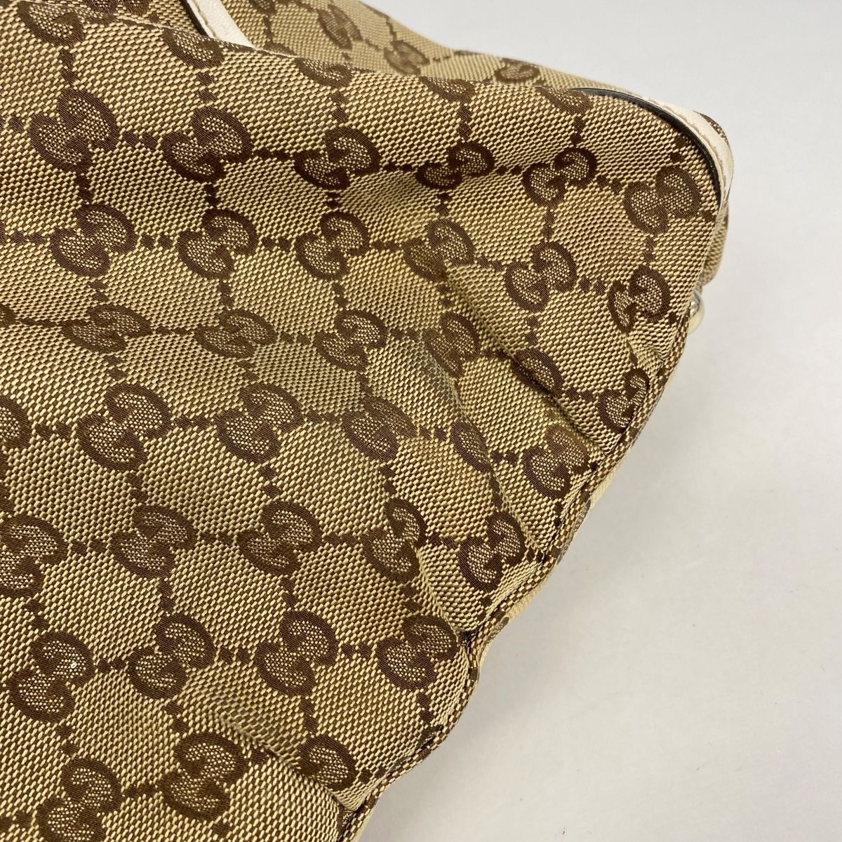 Gucci Tote GG Canvas Brown Gold — view 7