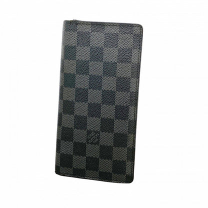 Louis Vuitton Wallet Damier Graphite Portefeuille Brazza Black