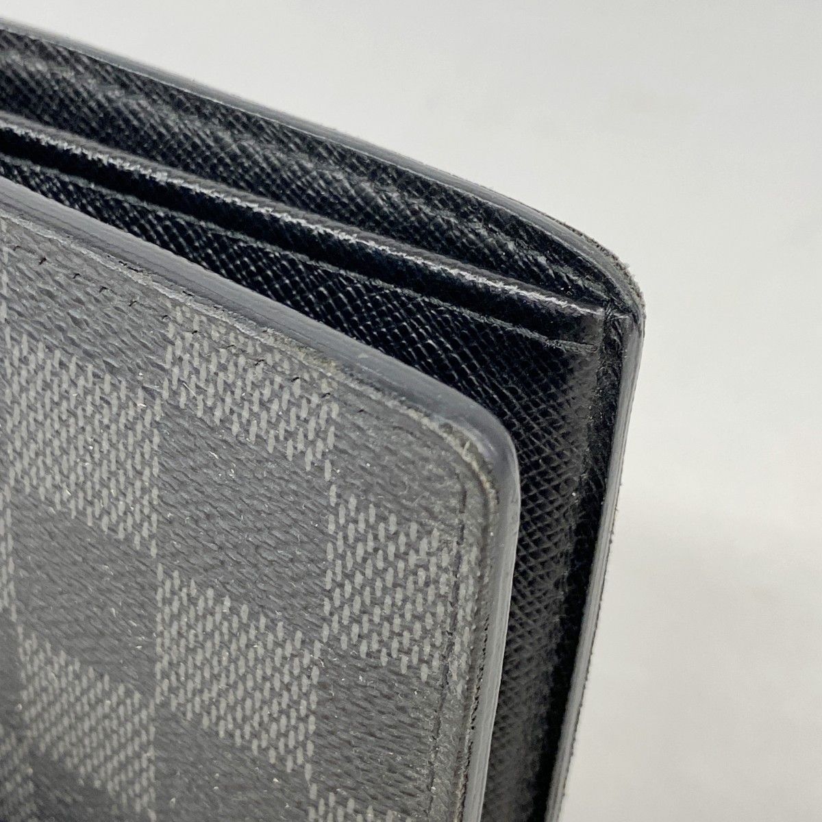 Louis Vuitton Wallet Damier Graphite Portefeuille Brazza Black — view 7