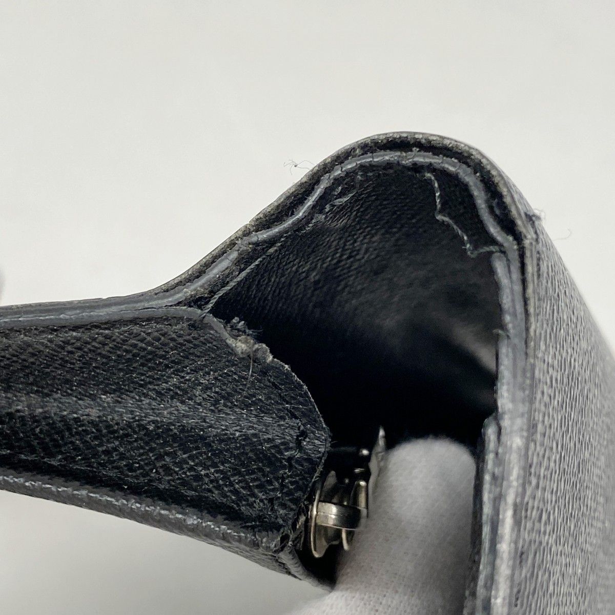 Louis Vuitton Wallet Damier Graphite Portefeuille Brazza Black — view 5