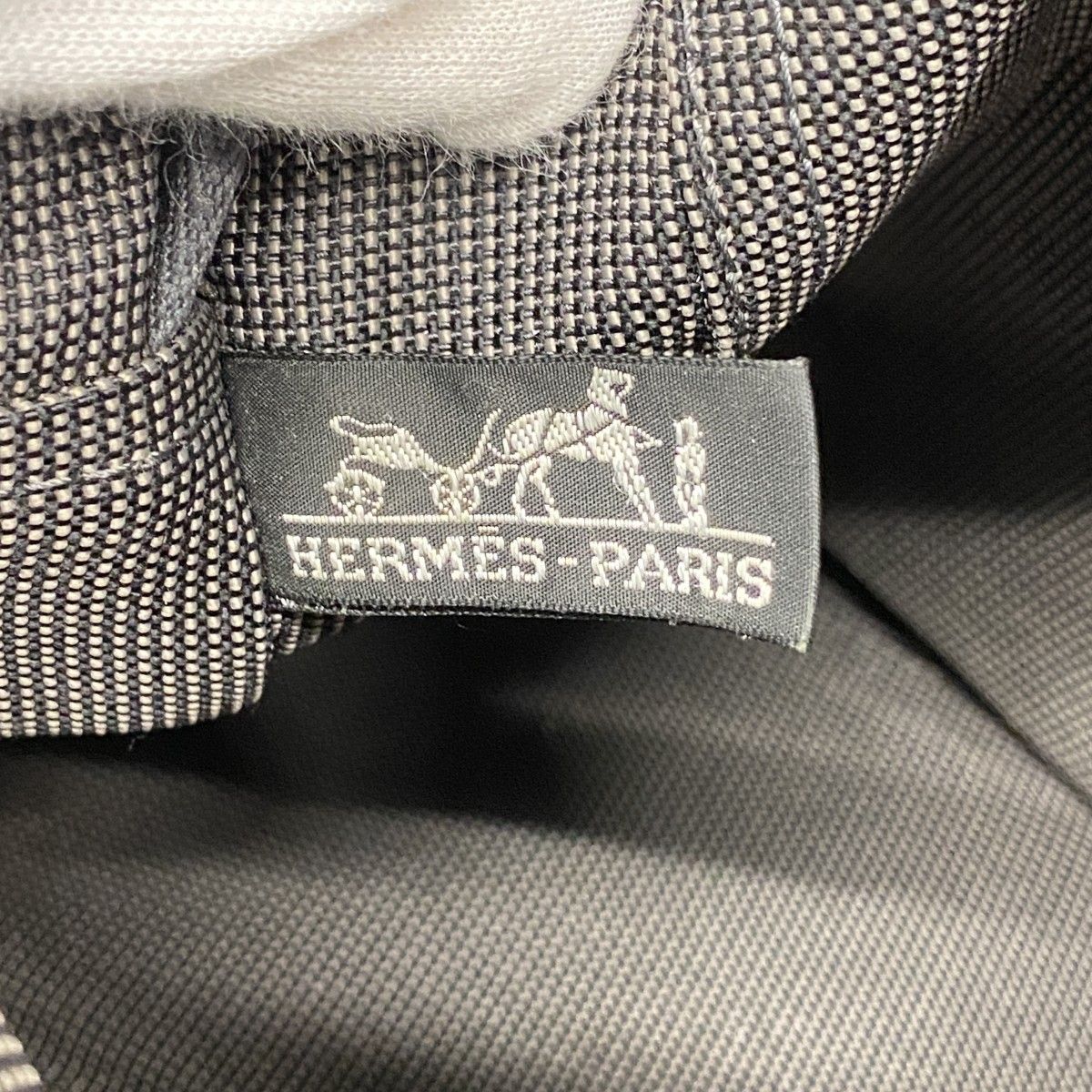 Hermes Tote Her Line MM Canvas Gray Silver — view 5