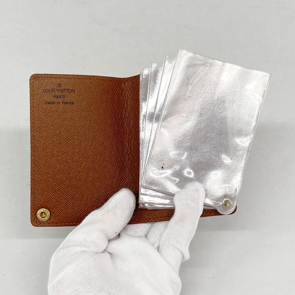 Louis Vuitton Card Case Monogram Holder Cles Depression Brown — view 3