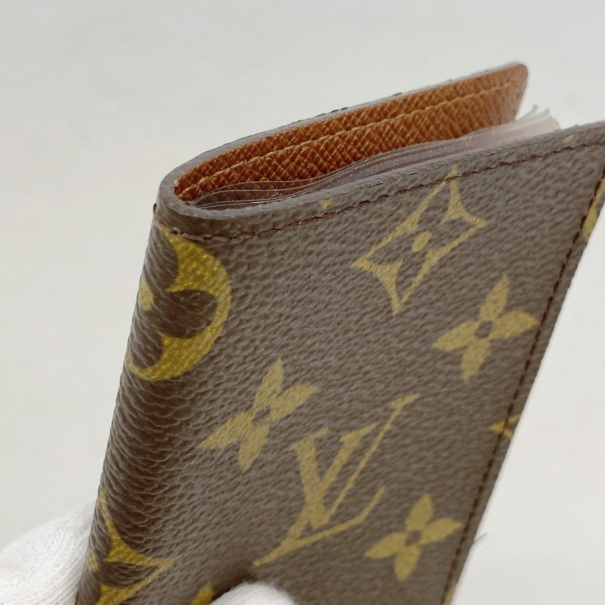Louis Vuitton Card Case Monogram Holder Cles Depression Brown — view 6
