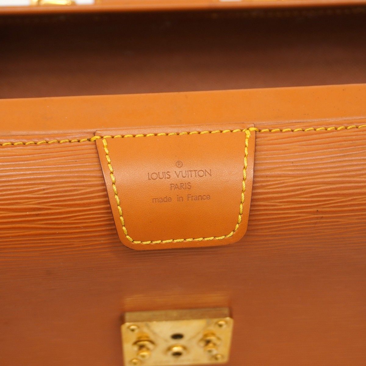 Louis Vuitton Briefcase Epi Serviette Fermoir Cipango Gold — view 5