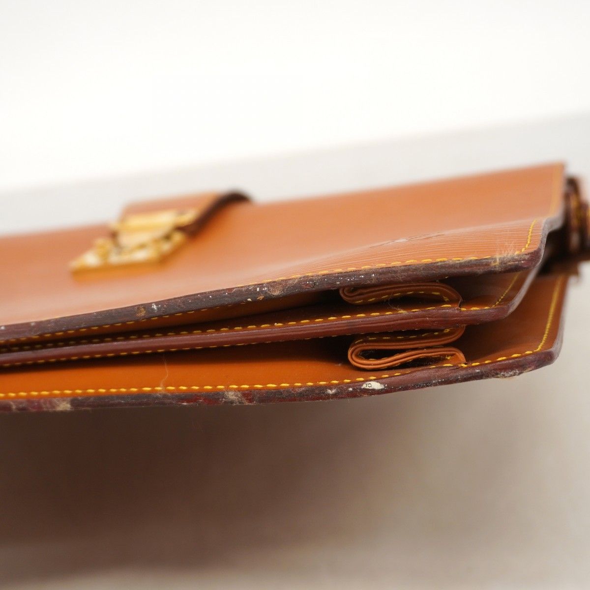 Louis Vuitton Briefcase Epi Serviette Fermoir Cipango Gold — view 6