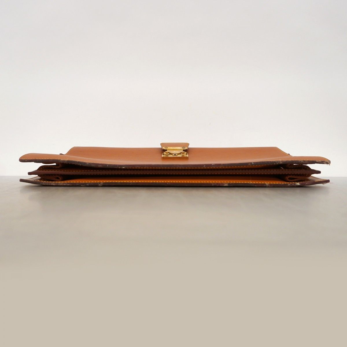 Louis Vuitton Briefcase Epi Serviette Fermoir Cipango Gold — view 3
