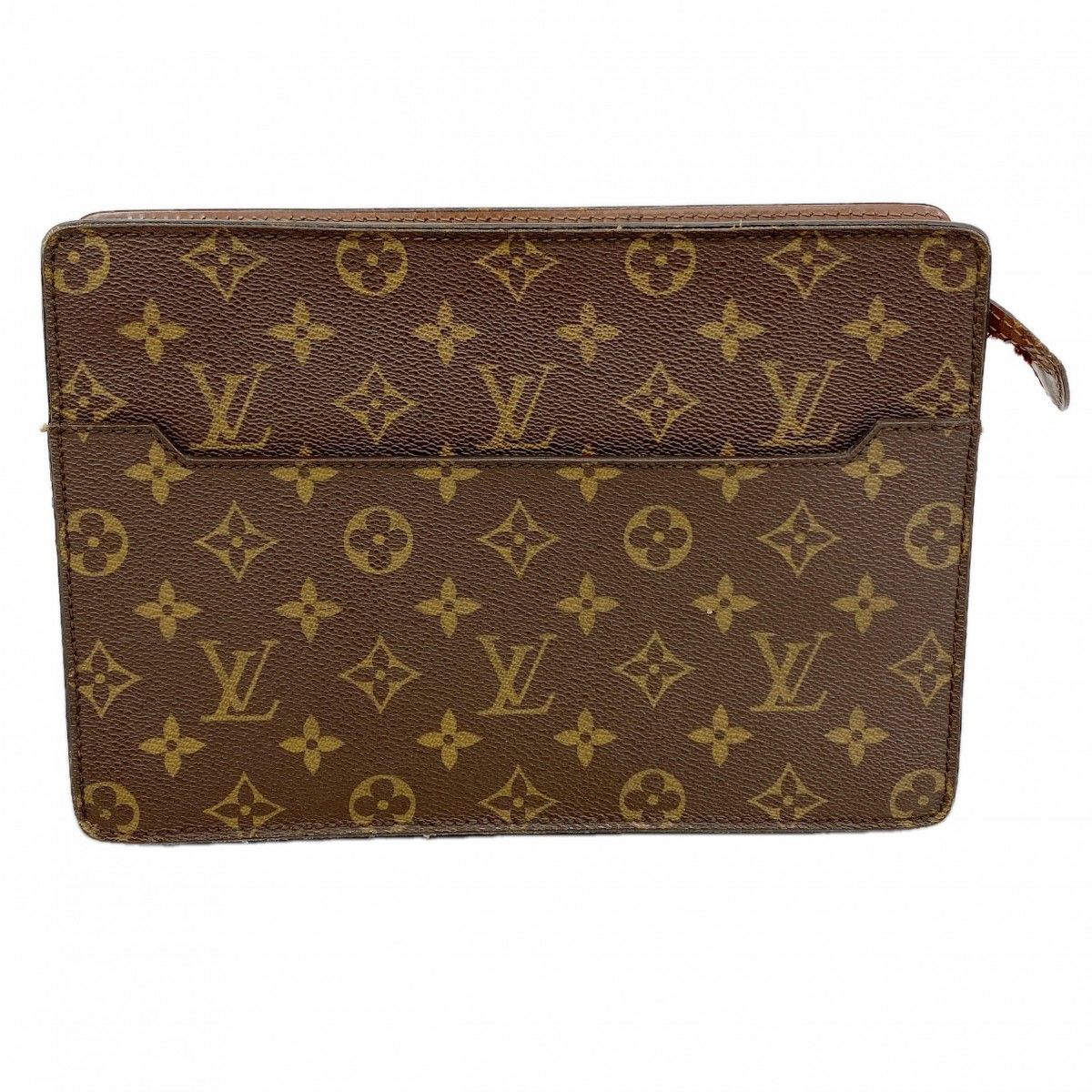 Louis Vuitton Clutch Monogram Pochette Homme Brown