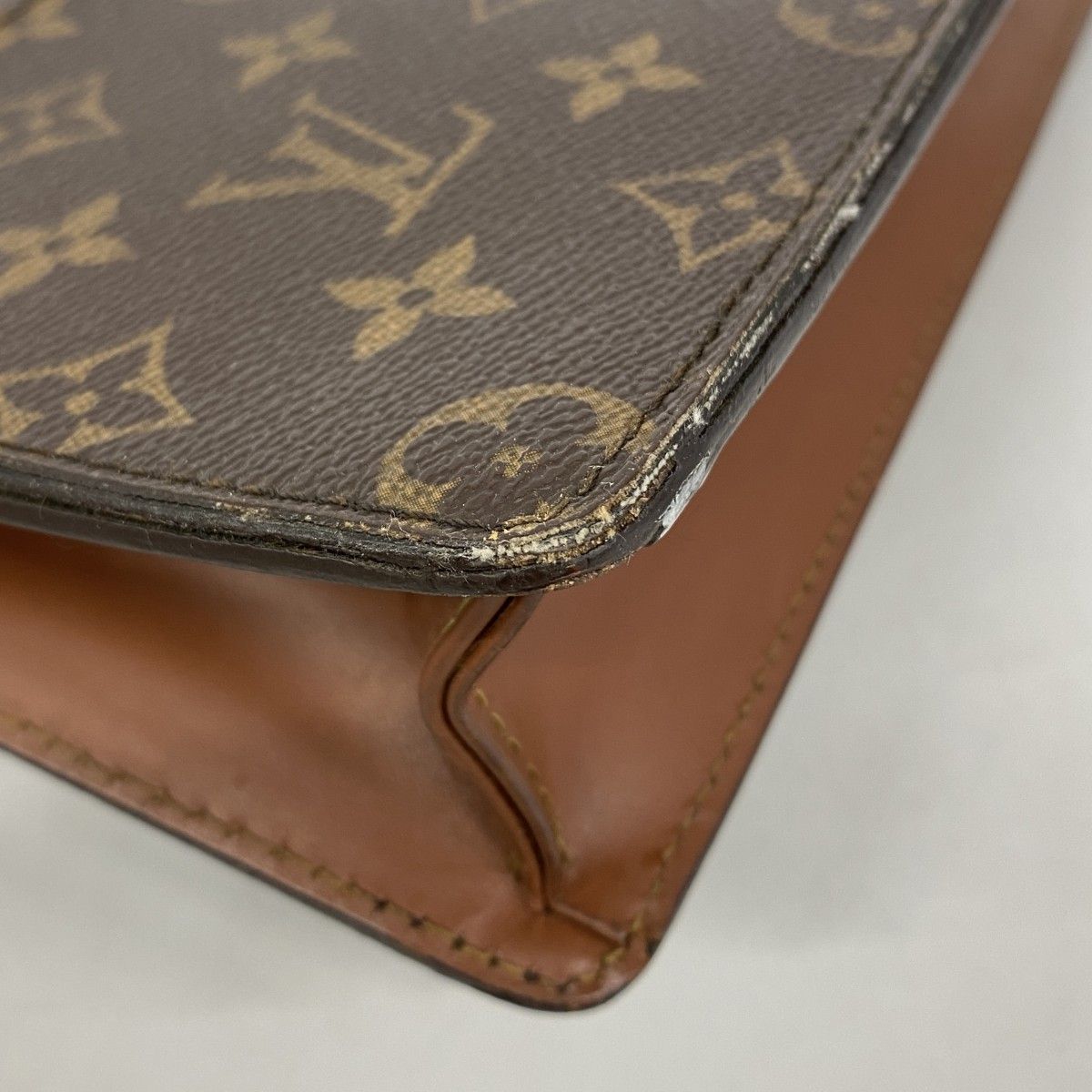 Louis Vuitton Clutch Monogram Pochette Homme Brown — view 6