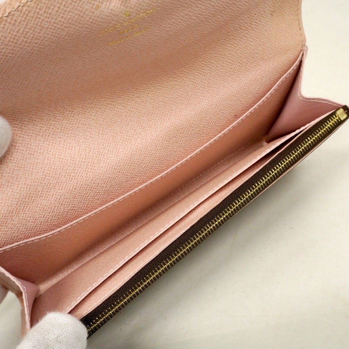 Louis Vuitton Wallet Damier Portefeuille Kaisa Ebene Rosevalley — view 4