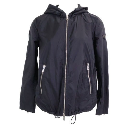 Prada Triangle Logo Zip Up Hoodie 38