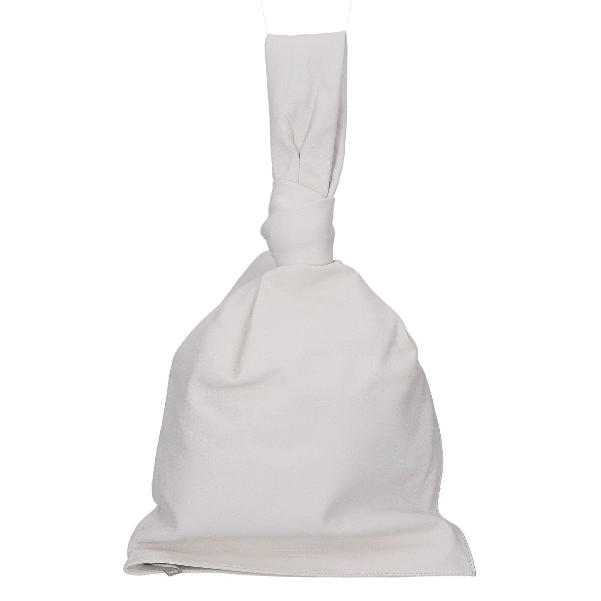 Bottega Veneta the Twist White Calfskin Triangle Handbag