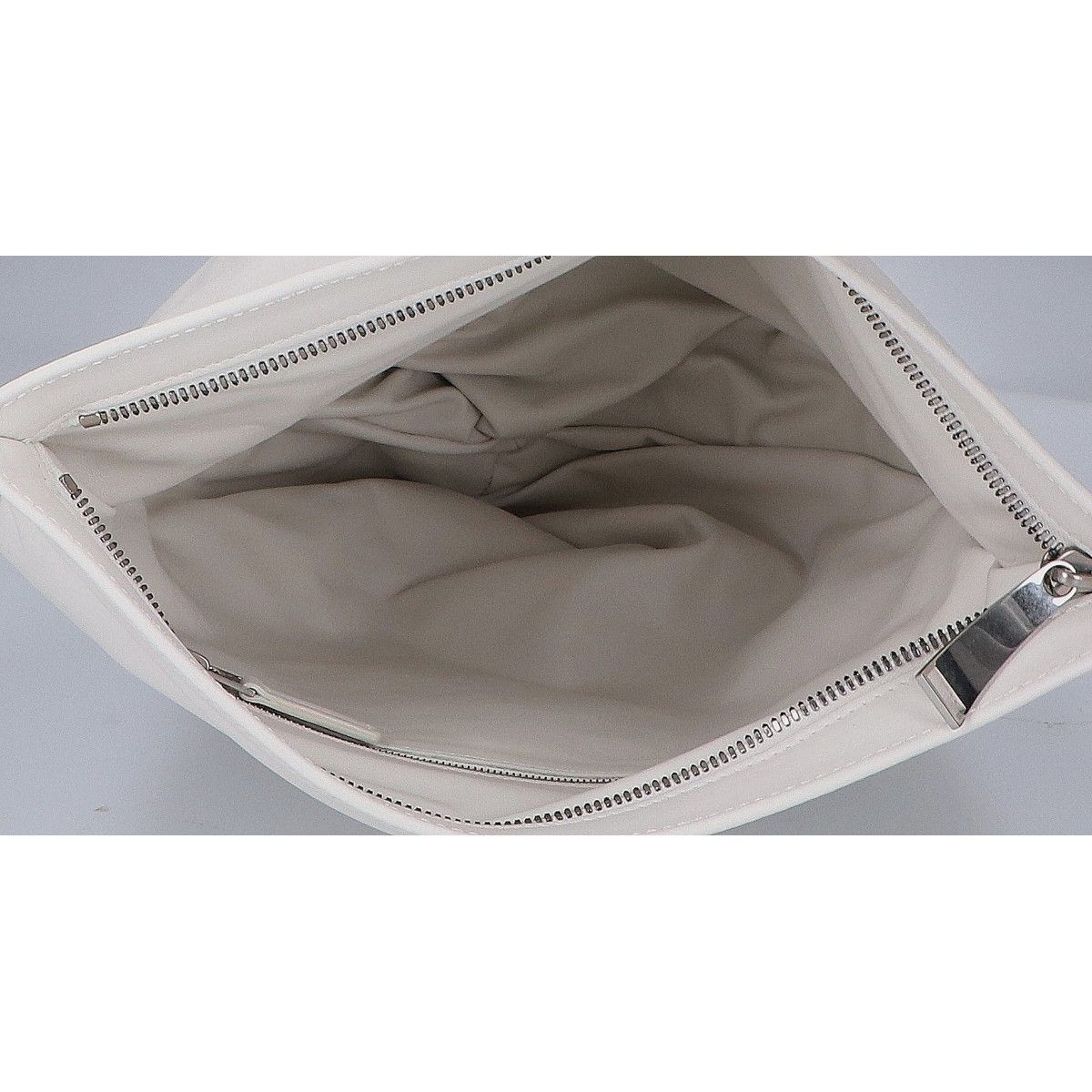 Bottega Veneta the Twist White Calfskin Triangle Handbag — view 6