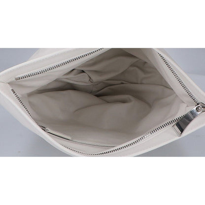 Bottega Veneta the Twist White Calfskin Triangle Handbag — view 6