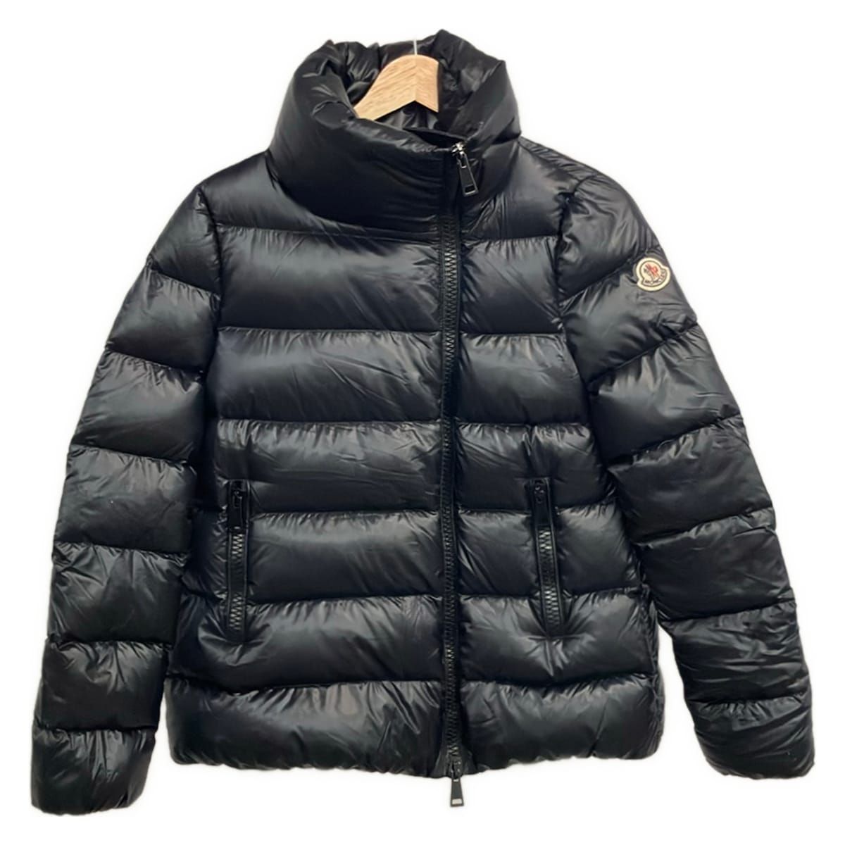 Moncler Down Jacket 0 XS Salix Black Long Sleeve Zip Up Winter