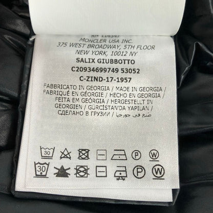 Moncler Down Jacket 0 XS Salix Black Long Sleeve Zip Up Winter — view 4