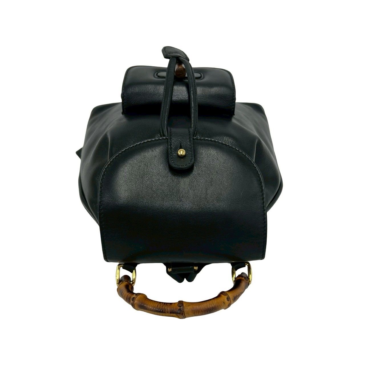 Gucci Vintage Bamb Leather Mini Backpack Black — view 4