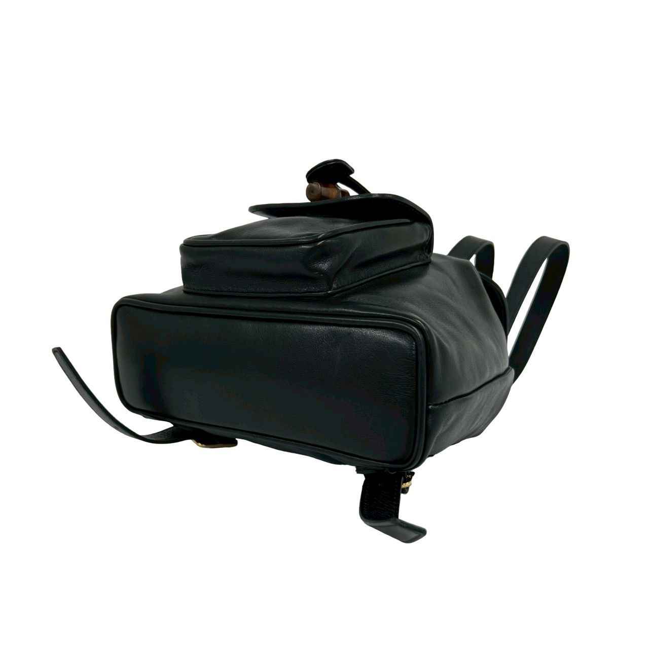 Gucci Vintage Bamb Leather Mini Backpack Black — view 8