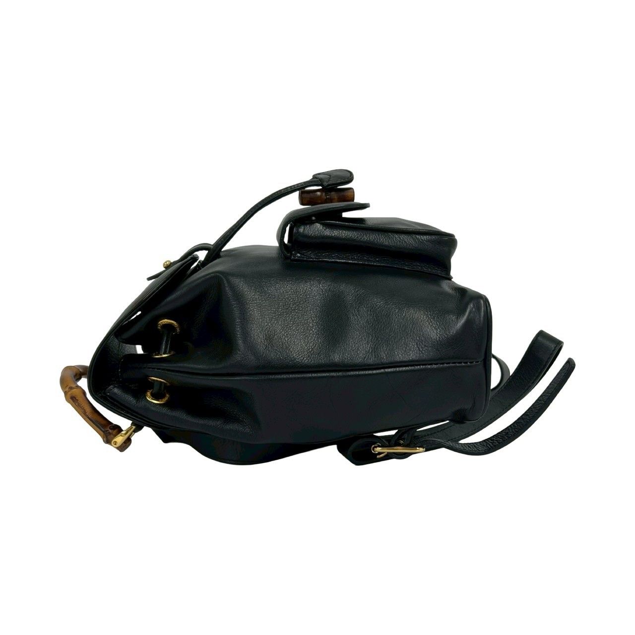 Gucci Vintage Bamb Leather Mini Backpack Black — view 5