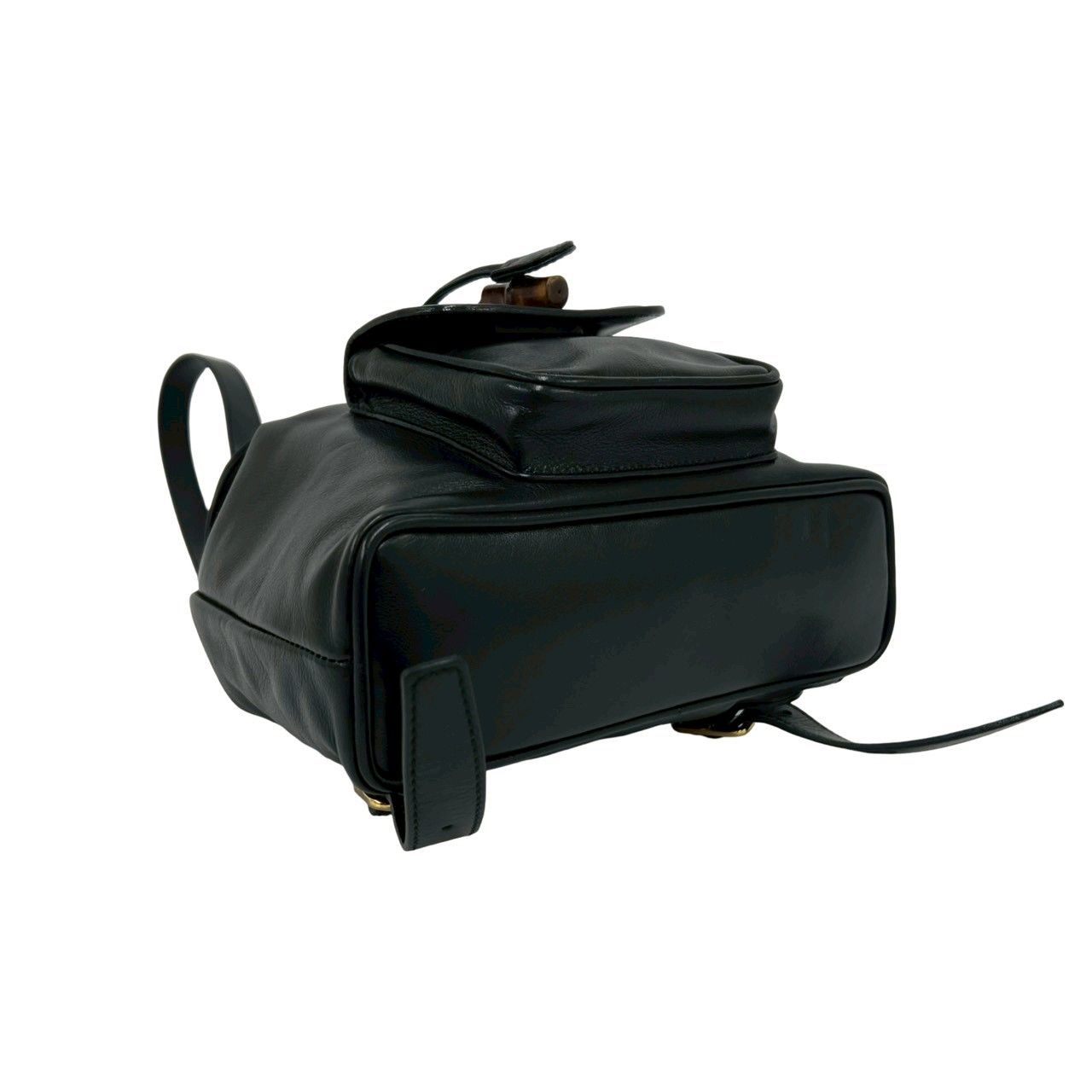 Gucci Vintage Bamb Leather Mini Backpack Black — view 7