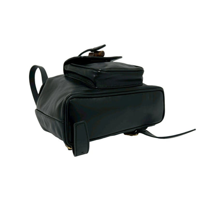Gucci Vintage Bamb Leather Mini Backpack Black — view 7