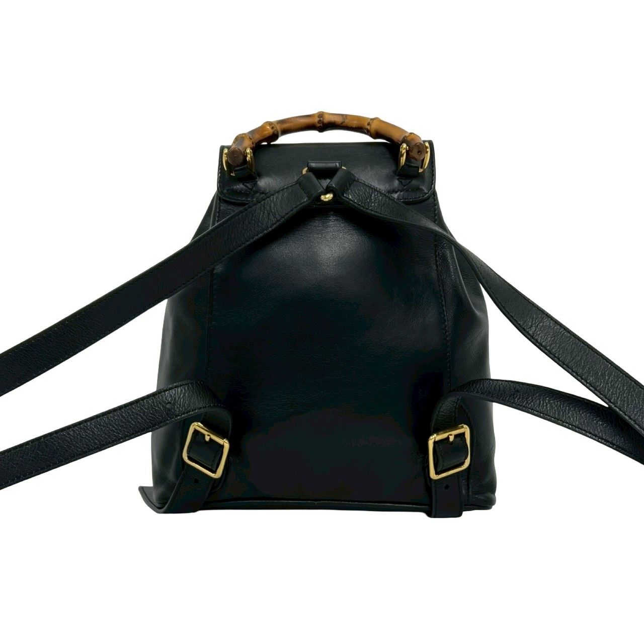 Gucci Vintage Bamb Leather Mini Backpack Black — view 3