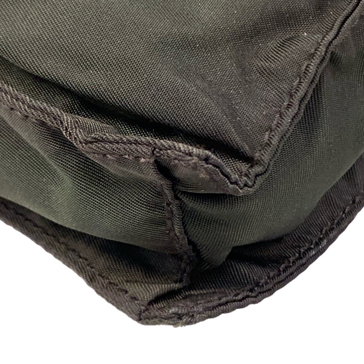 Prada Shoulder Bag Dark Green Dark Brown Crossbody Leather — view 6