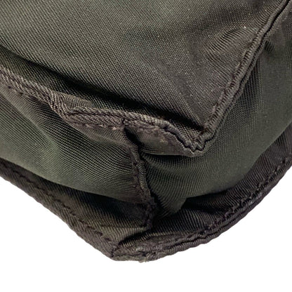 Prada Shoulder Bag Dark Green Dark Brown Crossbody Leather — view 6