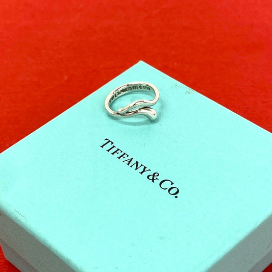 Tiffany & Co Form Teardrop Ring 925 Sterling Silver