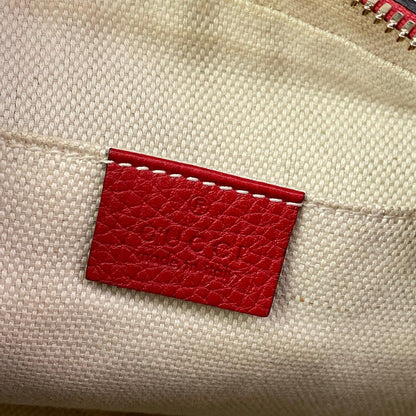 Gucci Shoulder Bag Soho Red Leather — view 8