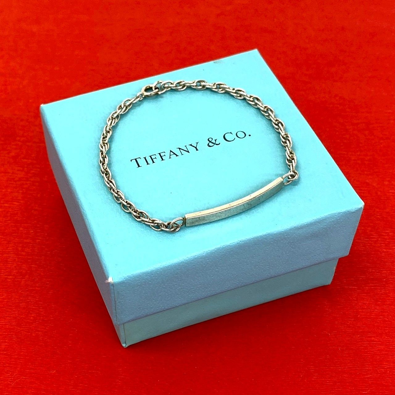 Tiffany & Co ID Chain Bracelet 925 Sterling Silver