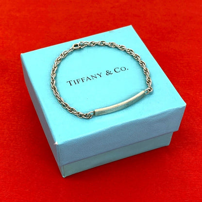Tiffany & Co ID Chain Bracelet 925 Sterling Silver
