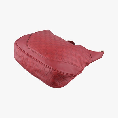 Gucci Charlotte Red Leather Messenger Bag — view 6