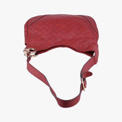 Gucci Charlotte Red Leather Messenger Bag — view 8