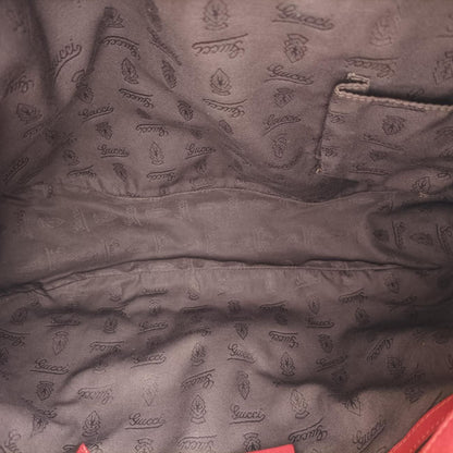 Gucci Charlotte Red Leather Messenger Bag — view 9