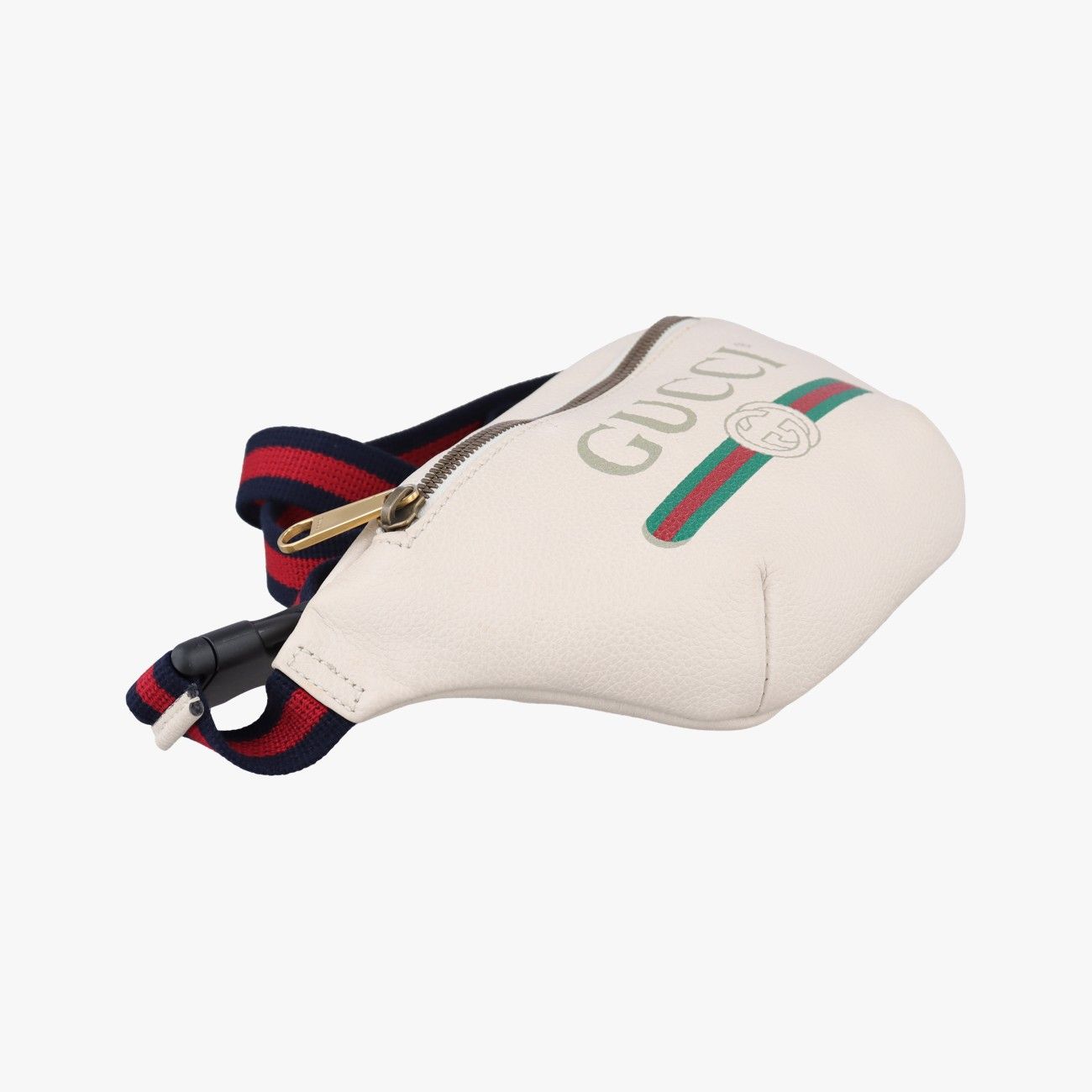 Gucci Print White Leather Handbag — view 5