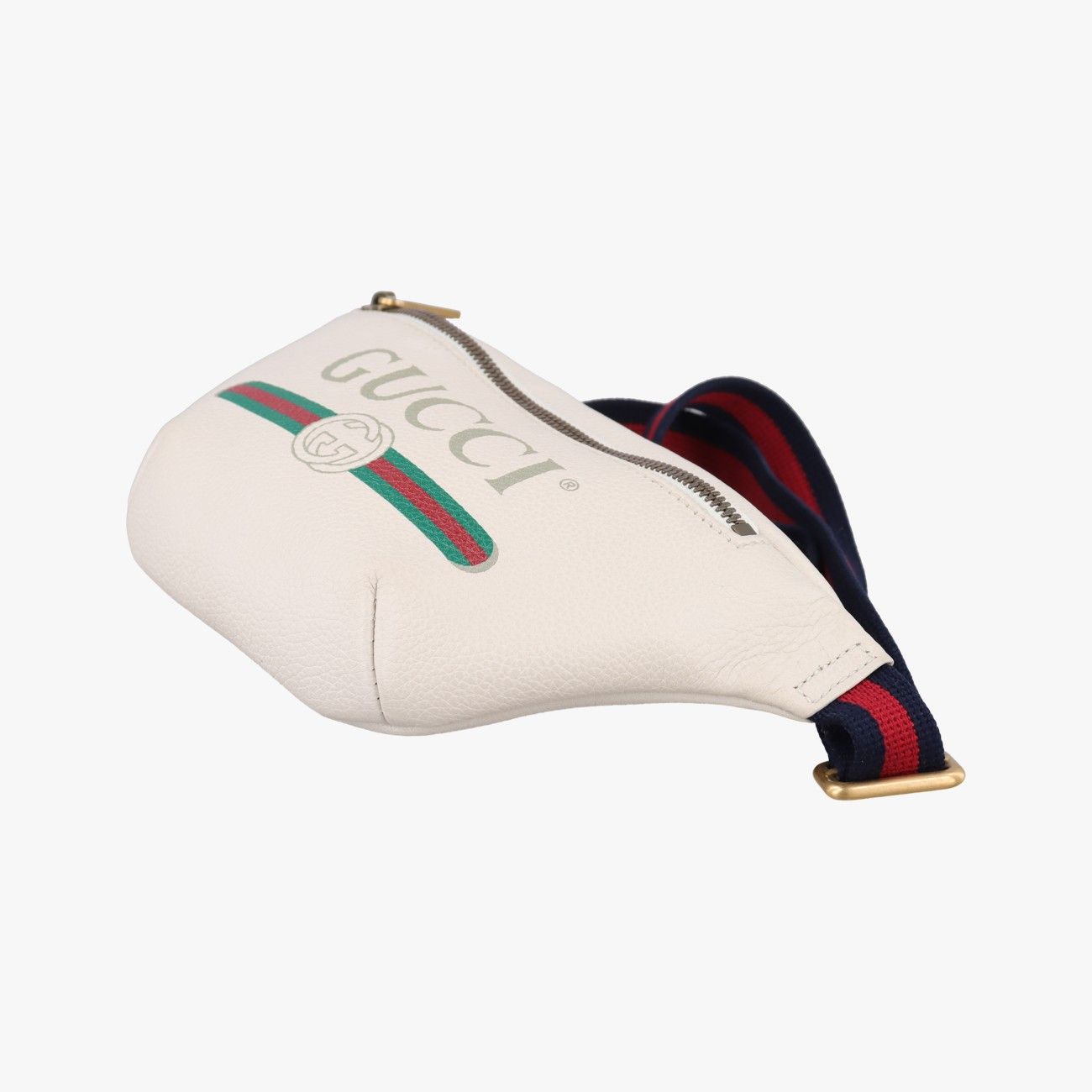 Gucci Print White Leather Handbag — view 4