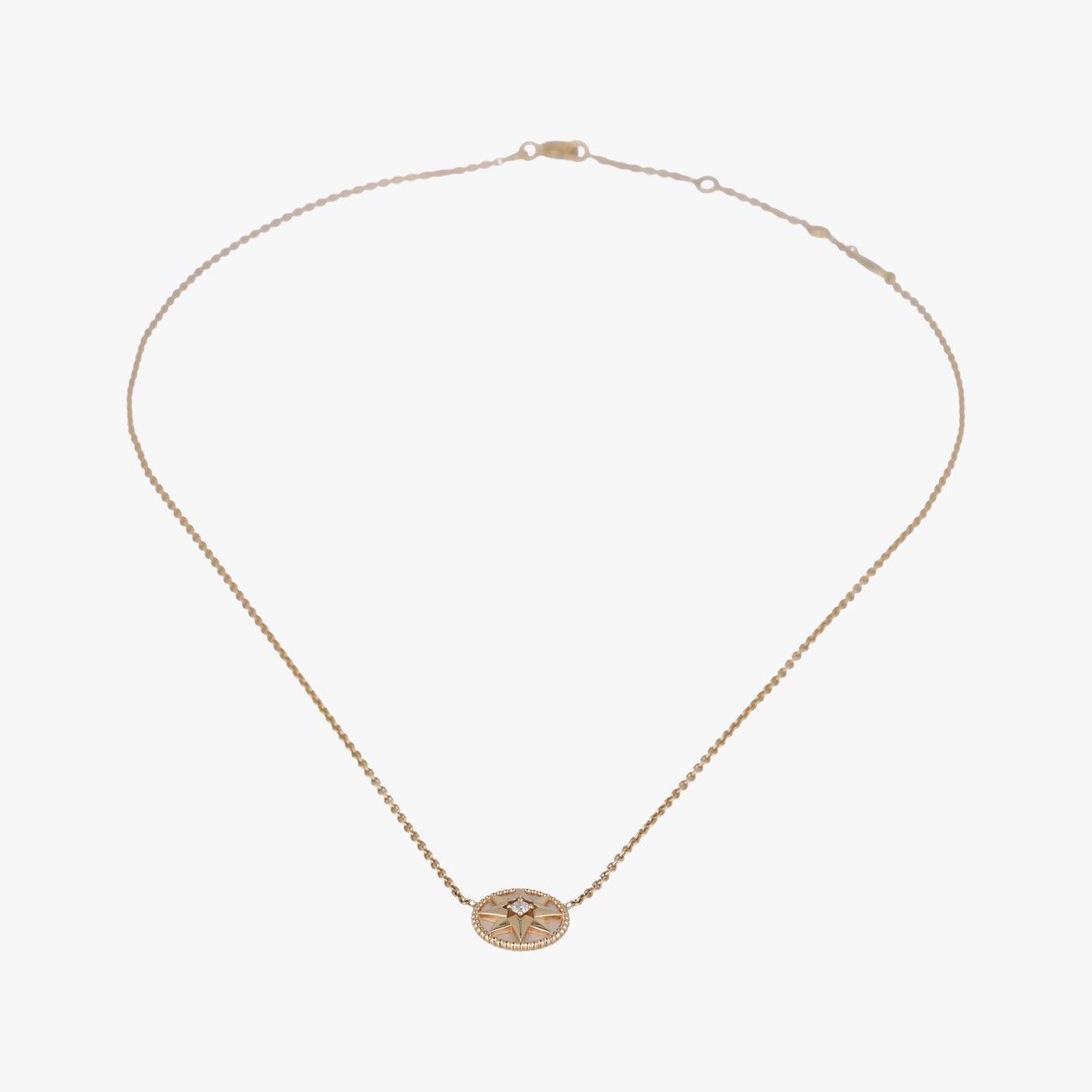 Dior Dio Amulet Yellow Gold White Necklace — view 3