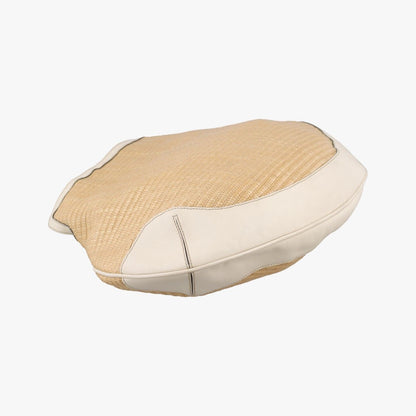 Gucci Bamboo Beige Ivory Straw Leather Messenger Bag — view 7