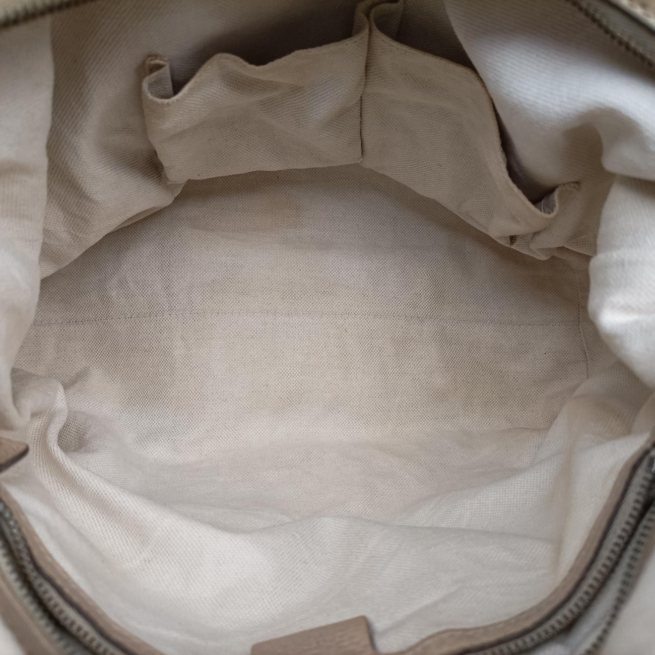 Gucci Miss GG Beige White Canvas Leather — view 9